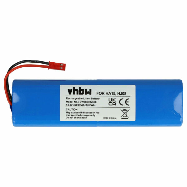 Bateria vhbw para iLife, Zaco, Ariete e Medion - 3000mAh, 14.4V, Li-Ion (AT5186033510)