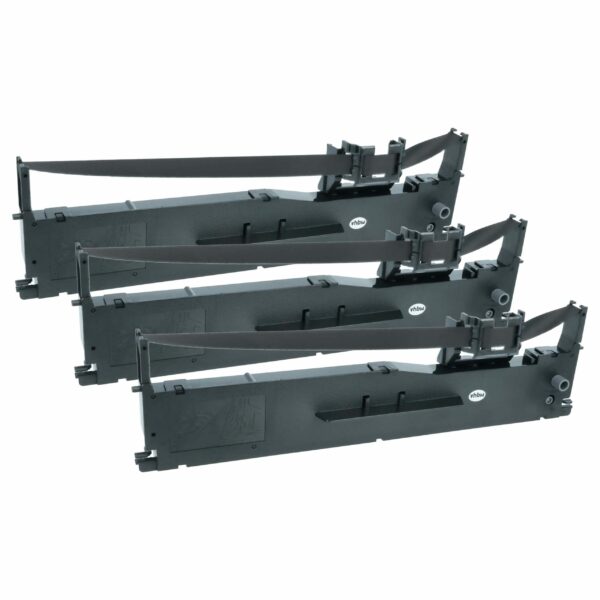 3x Fita de Tinta Compatível Epson C13S015307 para Impressoras Matriciais e de Talões - Preto