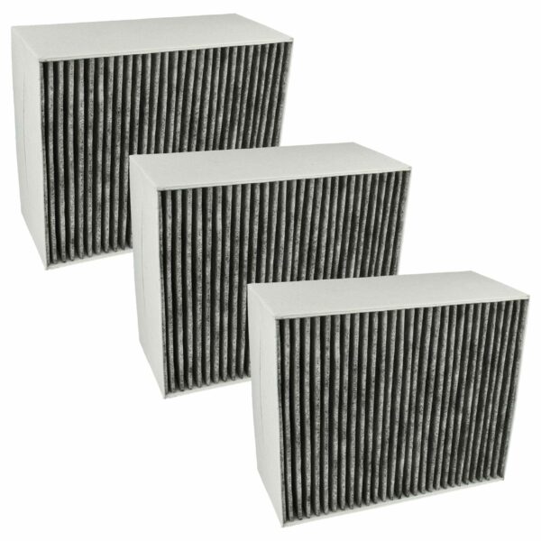 Filtro de Carvão Ativado 3x Substituição para Bosch 00678460 e Siemens - 22.7 x 18.9 x 10 cm
