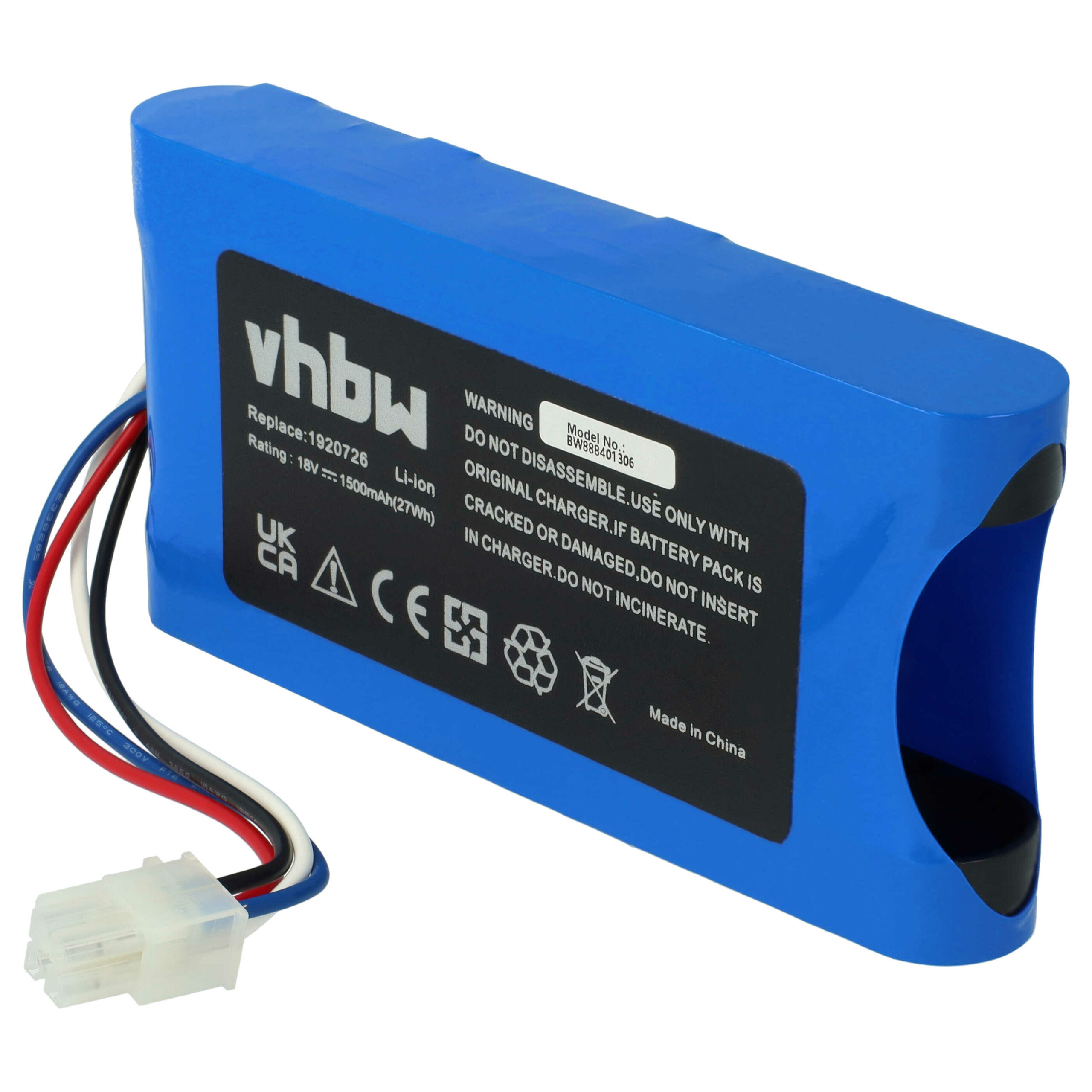 Bateria vhbw para Yard Force Amiro 350, 400, Easymow 260B - 1500 mAh 18 V Li-Ion - Image 3