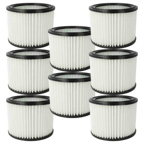 8x Elemento Filtro de Substituição vhbw para Aspirador Hitachi HiKOKI 4100601
