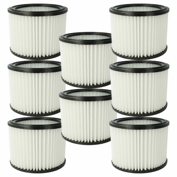 8x Elemento Filtro de Substituição vhbw para Aspirador Hitachi HiKOKI 4100601