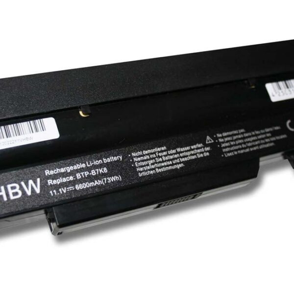 Bateria vhbw para Fujitsu/Medion - 6600 mAh 11.1V Li-Ion