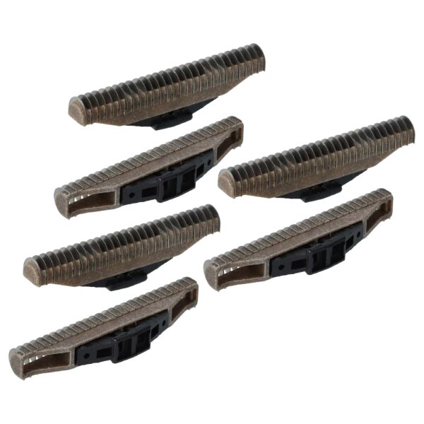 6x Blocos de Corte vhbw para Grundig, Payer, Xenic, Wahl - preto/prata