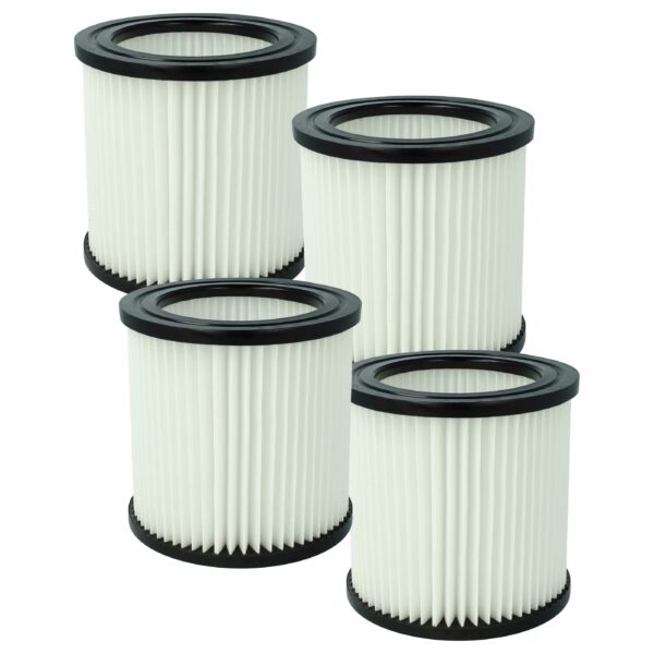 4x Filtro de Substituição vhbw para Aspirador Nilfisk 81943047