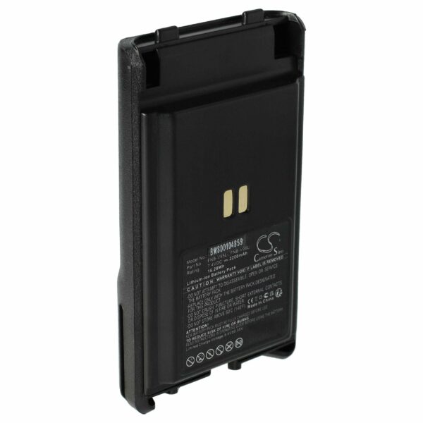 Bateria vhbw para Rádio Vertex Yaesu FNB-V96, FNB-V95Li, FNB-V96Li, FNB-V95 - 2200 mAh 7.4 V Li-Ion