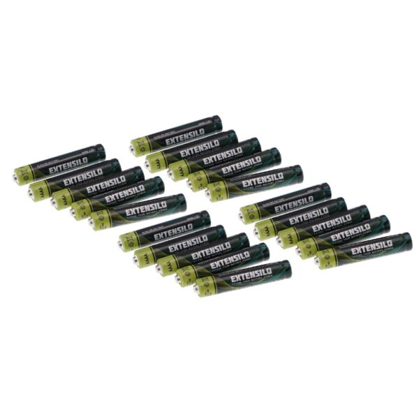 Baterias EXTENSILO AAAA 550 mAh 1.5 V - 20 unidades