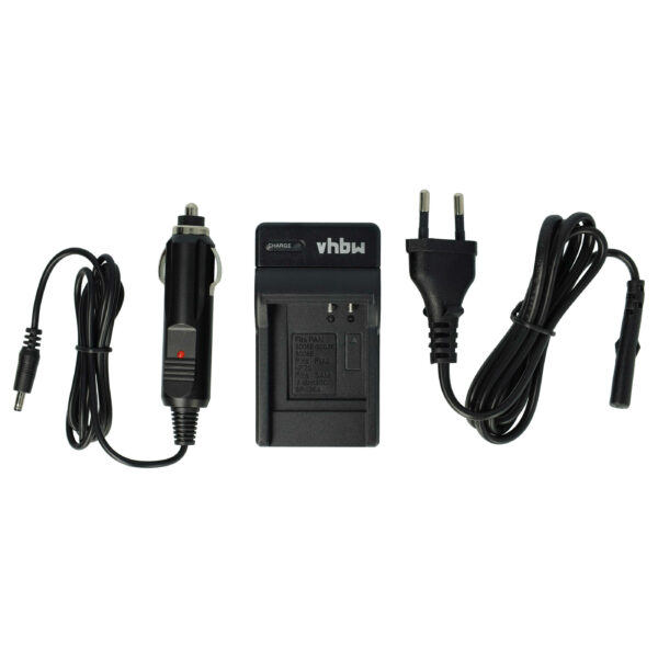 Carregador de Baterias vhbw para Panasonic Lumix DMC-TZ1, DMC-TZ2, DMC-TZ3, DMC-TZ4 - 0.6 A, 4.2 V