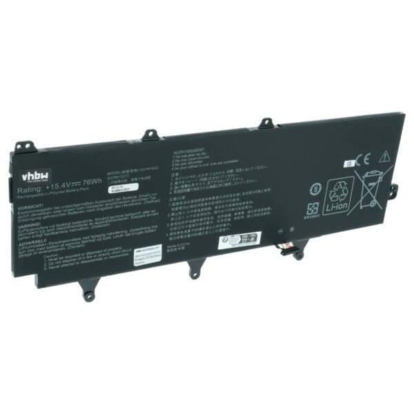 Bateria para Notebook Asus compatível com 0B200-03140100, C41N1802 - 4850 mAh 15.4 V Li-polímero