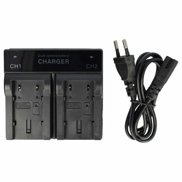 Carregador de Bateria vhbw para Câmara JVC GR-D720 - 1A, 4.2/8.4V