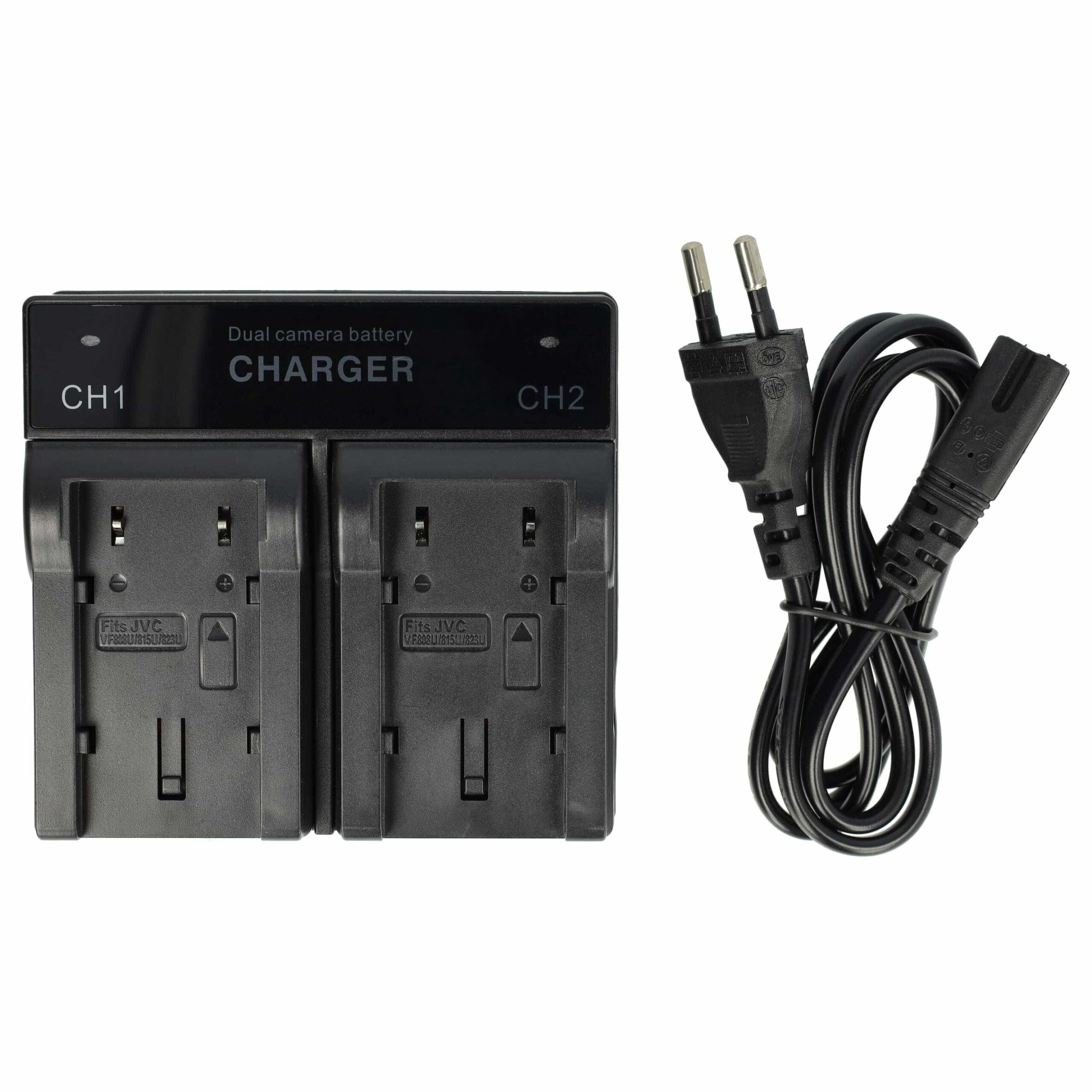 Carregador de Bateria vhbw para Câmara JVC GR-D720 - 1A, 4.2/8.4V