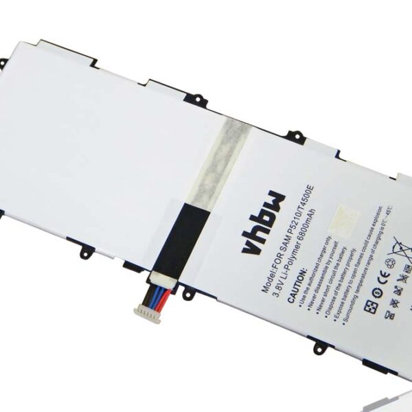 Bateria vhbw para Samsung Tablet T4500E, T4500C - 6800 mAh 3.8 V Li-polímero