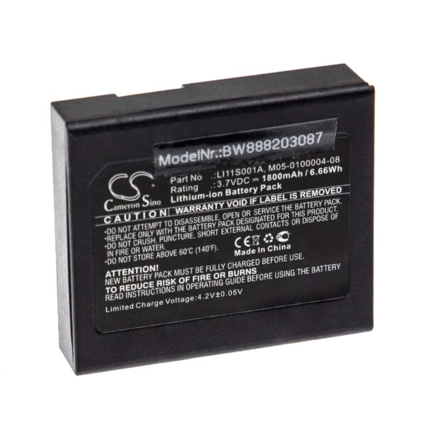 Bateria de Substituição para Equipamento Médico Mindray 022-000008-00, M05-0100004-08, LI11S001A - 1800 mAh 3.7 V Li-Ion vhbw
