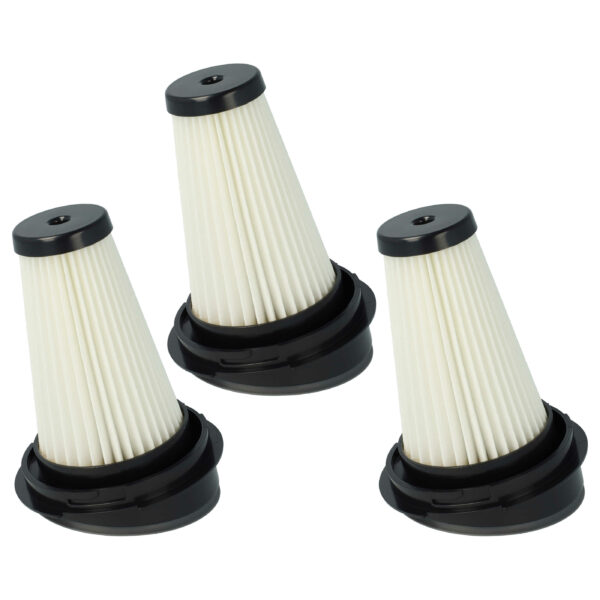 3x Filtros de Substituição vhbw para Aspiradores Black & Decker SVF11, Moulinex - Classe H11