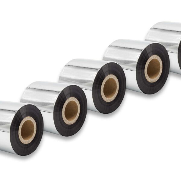 5x Fita de Transferência Térmica para Godex, Printronix, TSC, Valentin e Outras - 60 mm x 300 m, Qualidade Wax-Plus