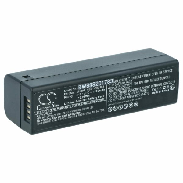 Bateria vhbw para DJI HB01, HB01-522365 - 1100mAh, 11.1V, Li-polymer