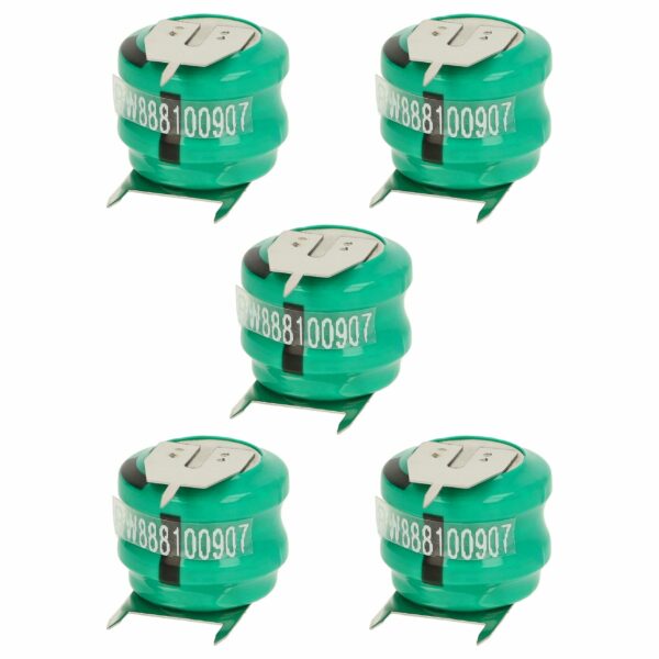 Bateria Recarregável Tipo V80H 3 Contactos para Modelismo e Lâmpadas Solares - 80 mAh 2.4 V NiMH (Conjunto de 5)