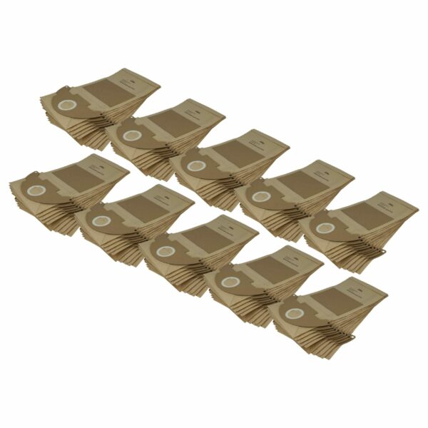 100x Sacos para Aspirador vhbw compatíveis com Kärcher 6.904-143 - papel
