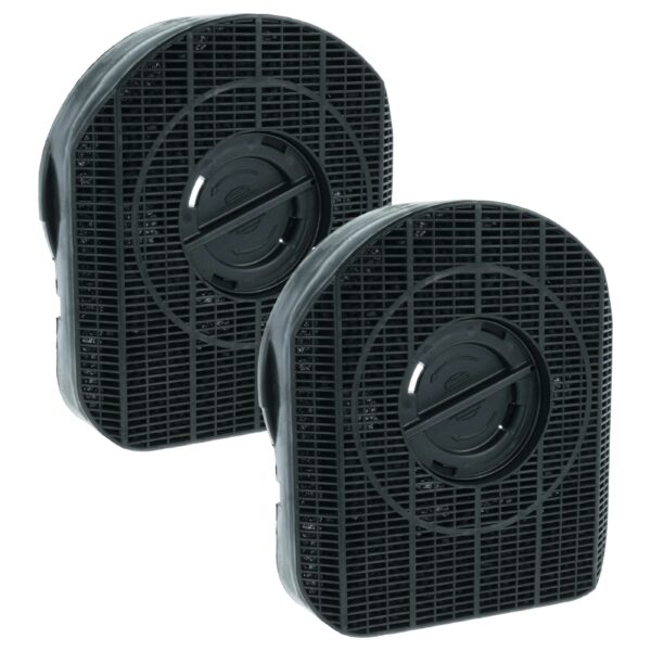 2x Filtro de Carvão Ativado vhbw Compatível com AEG E3CFE200, Bosch e outros - Tipo 200