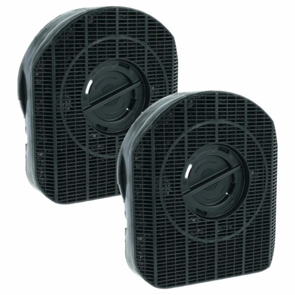 2x Filtro de Carvão Ativado vhbw Compatível com AEG E3CFE200, Bosch e outros - Tipo 200