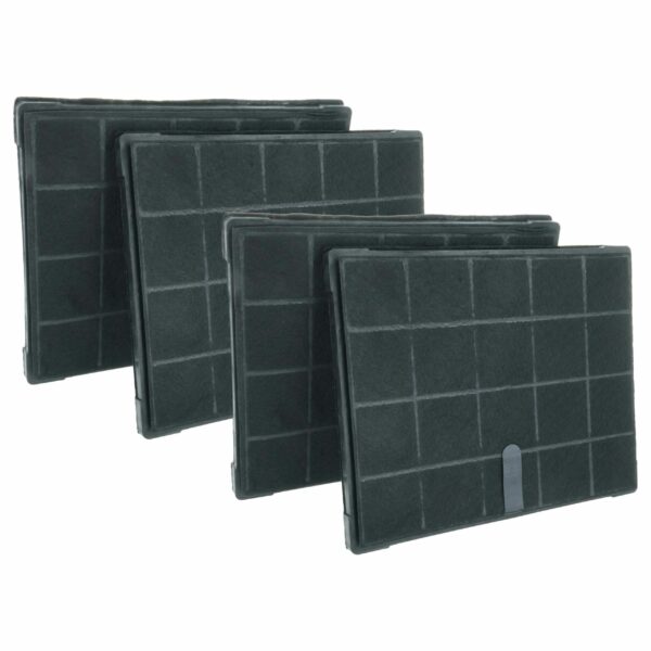 Filtro de Carvão Ativado vhbw para Coifa Whirlpool - Pack com 4 Unidades (Compatível com AFFCAF16, AZD0667)