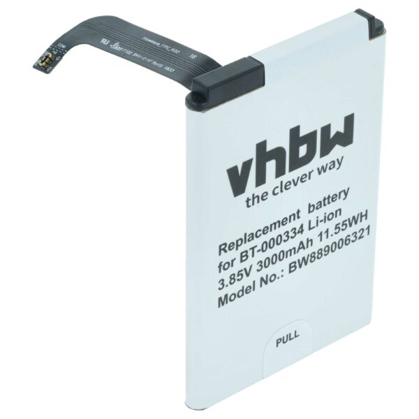 Bateria vhbw substitui Zebra 03MAY18, BT-000334 para leitor de códigos de barras POS - 3000 mAh 3.85 V