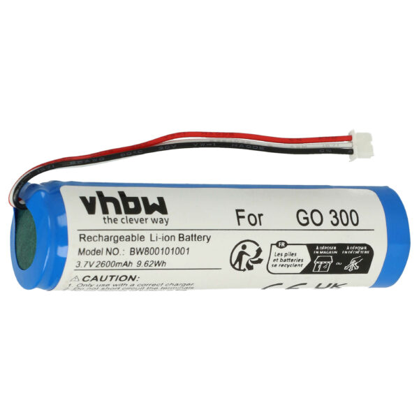 Bateria GPS vhbw substitui VF5 - 2600mAh, 3.7V