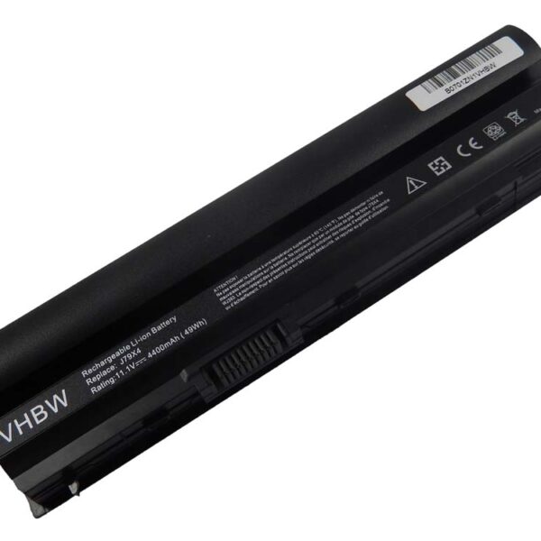 Bateria vhbw para Portátil Dell 09K6P, 312-1241, 312-1239, 11HYV, 0F7W7V - 4400 mAh 11.1 V Li-Ion