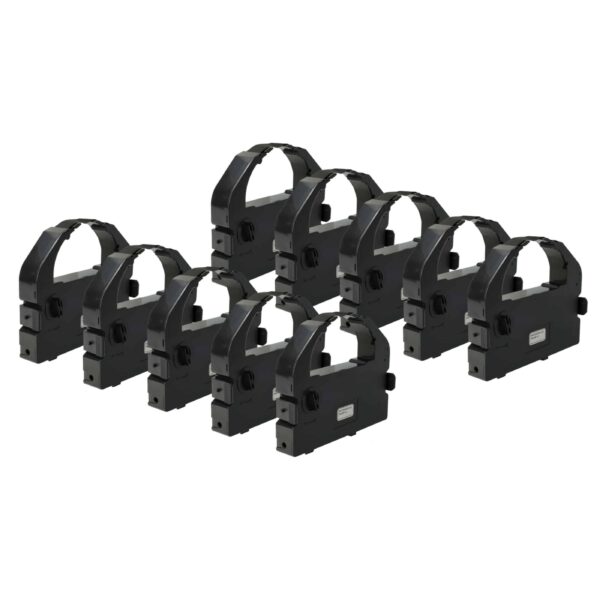 10x Fita de Tinta vhbw substitui S015016 para Unisys, Epson - Preto