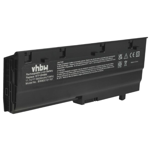 Bateria para Portátil vhbw para Medion (6600 mAh, 11.1 V, Li-Ion)