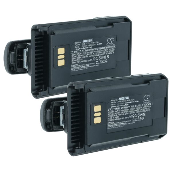 Bateria vhbw para Rádio Motorola / Yaesu Vertex 2200 mAh 7.4 V Li-Ion c/ Clipe