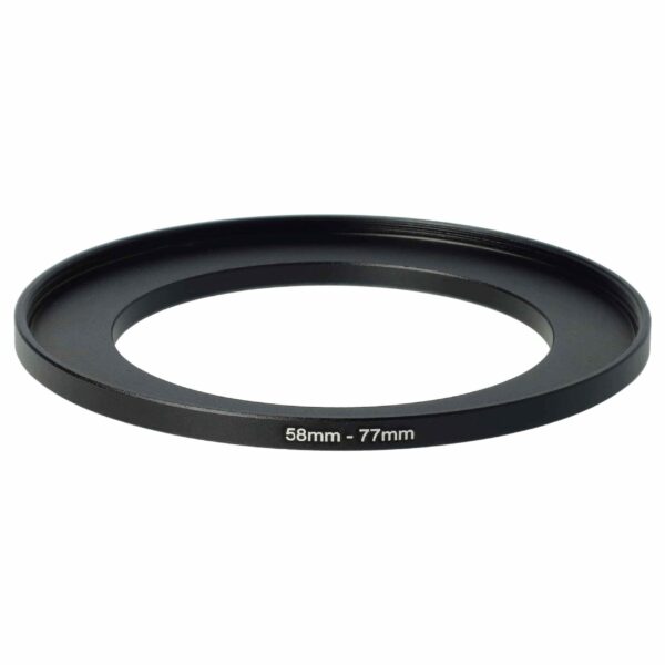 Adaptador Step-Up Ring 58 mm para 77 mm para Objetivas de Câmara - vhbw