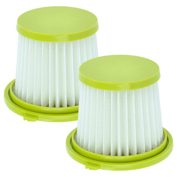 2x Filtro de substituição vhbw para Ryobi HAHV33, A32HFOO, A32F05N - Aspirador portátil, Classe H11