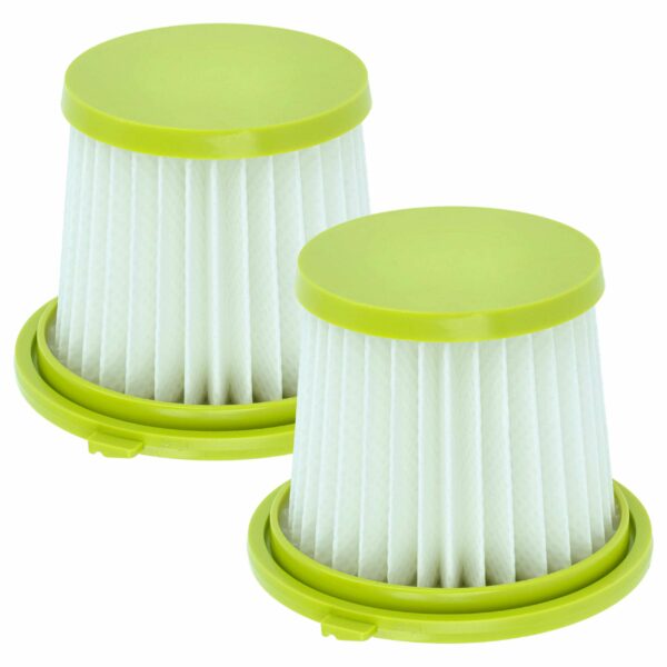 2x Filtro de substituição vhbw para Ryobi HAHV33, A32HFOO, A32F05N - Aspirador portátil, Classe H11