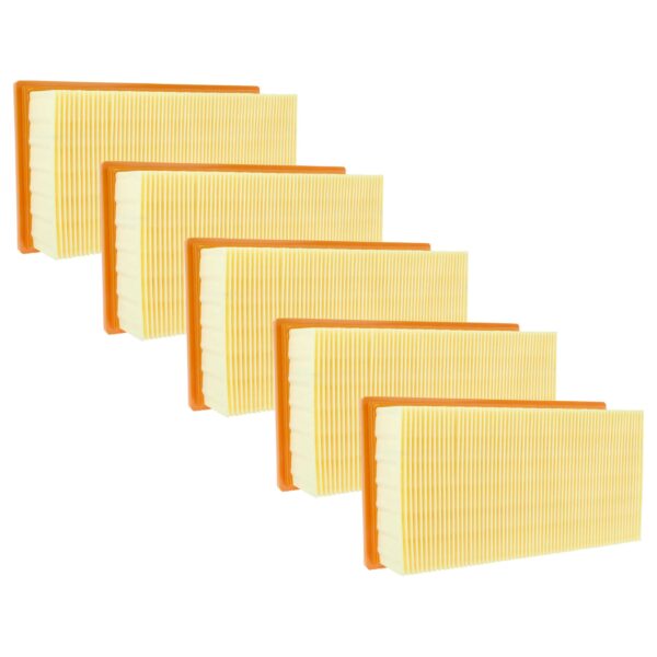 Pack de 5 Filtros Plissados vhbw para Aspiradores Festool e Kärcher