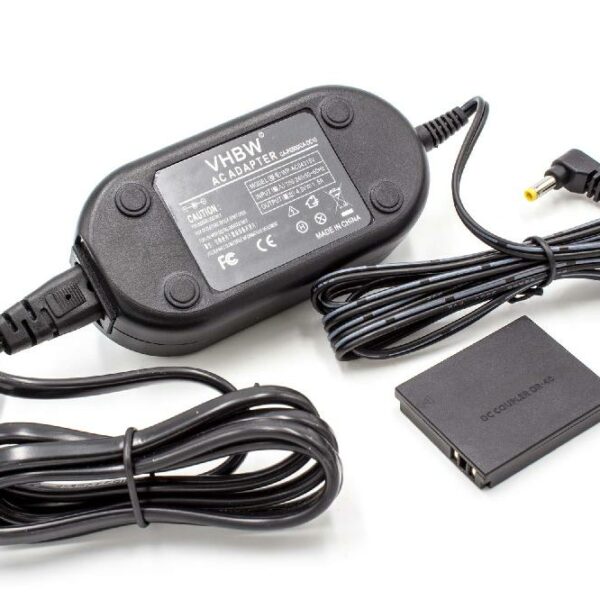 Carregador / Transformador vhbw para Canon ACK-DC40 + Acoplador CC DR-40 - 2 m, 4.3 V 1.5 A