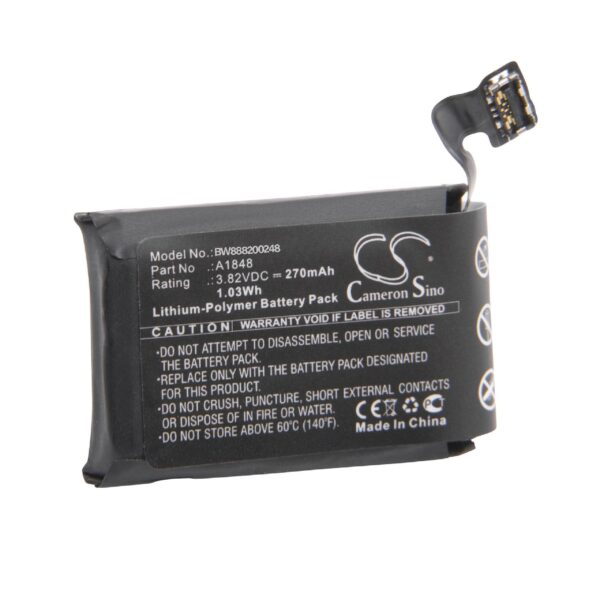 Bateria para Smartwatch Apple A1848 - 270 mAh 3.82 V Li-polymer vhbw
