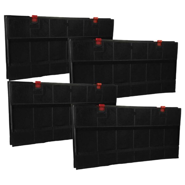 4x Filtro de Carvão Ativado Compatível com AEG CHF150/1, DKF24 para Cooktop Bosch - 43 x 21.7 x 3.3 cm