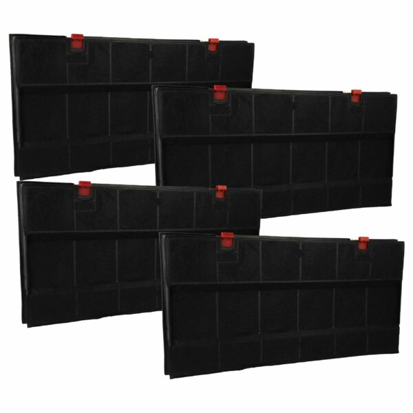 4x Filtro de Carvão Ativado Compatível com AEG CHF150/1, DKF24 para Cooktop Bosch - 43 x 21.7 x 3.3 cm