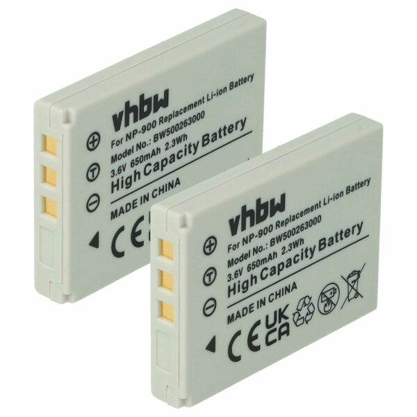 2x Bateria substitui Avant BATS4 - 650mAh, 3.6V, Li-Ion