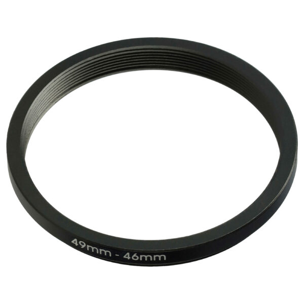 Anel Adaptador Redutor vhbw 49 mm para 46 mm para Objetivas de Câmara