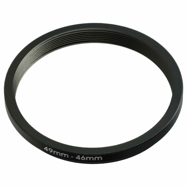 Anel Adaptador Redutor vhbw 49 mm para 46 mm para Objetivas de Câmara