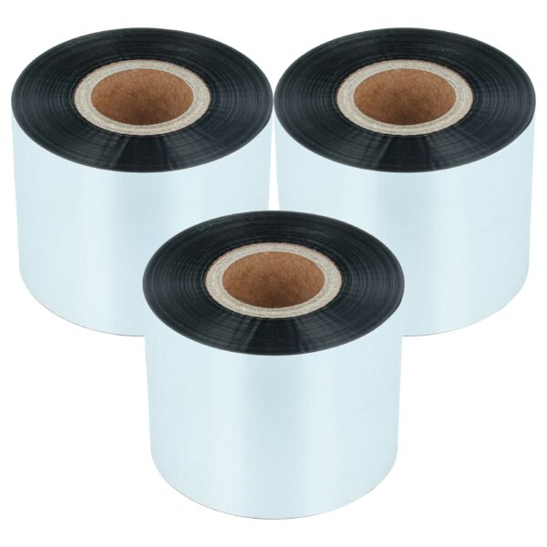 Pack 3x Fita Térmica Transfer para Godex, Printronix, TSC, Valentin e outras - 50 mm x 300 m, Wax Resin
