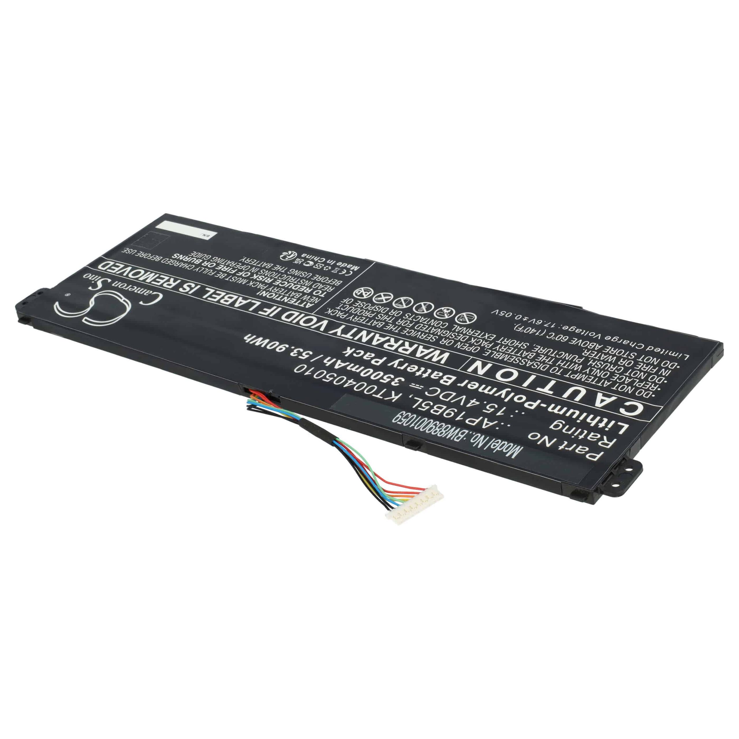 Bateria vhbw para Acer KT00405010, AP19B5L - 3500 mAh 15.4 V Li-Polymer - Image 4