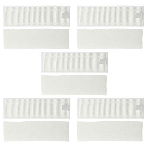 10x Filtros HEPA/Esponja para Aspirador Robô Xiaomi Mijia G1 vhbw