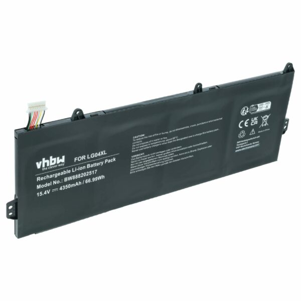 Bateria vhbw para HP HSTNN-IB8S, L32535-141, L32535-1C1, L32654-005 - 4350 mAh 15.4 V Li-polímero