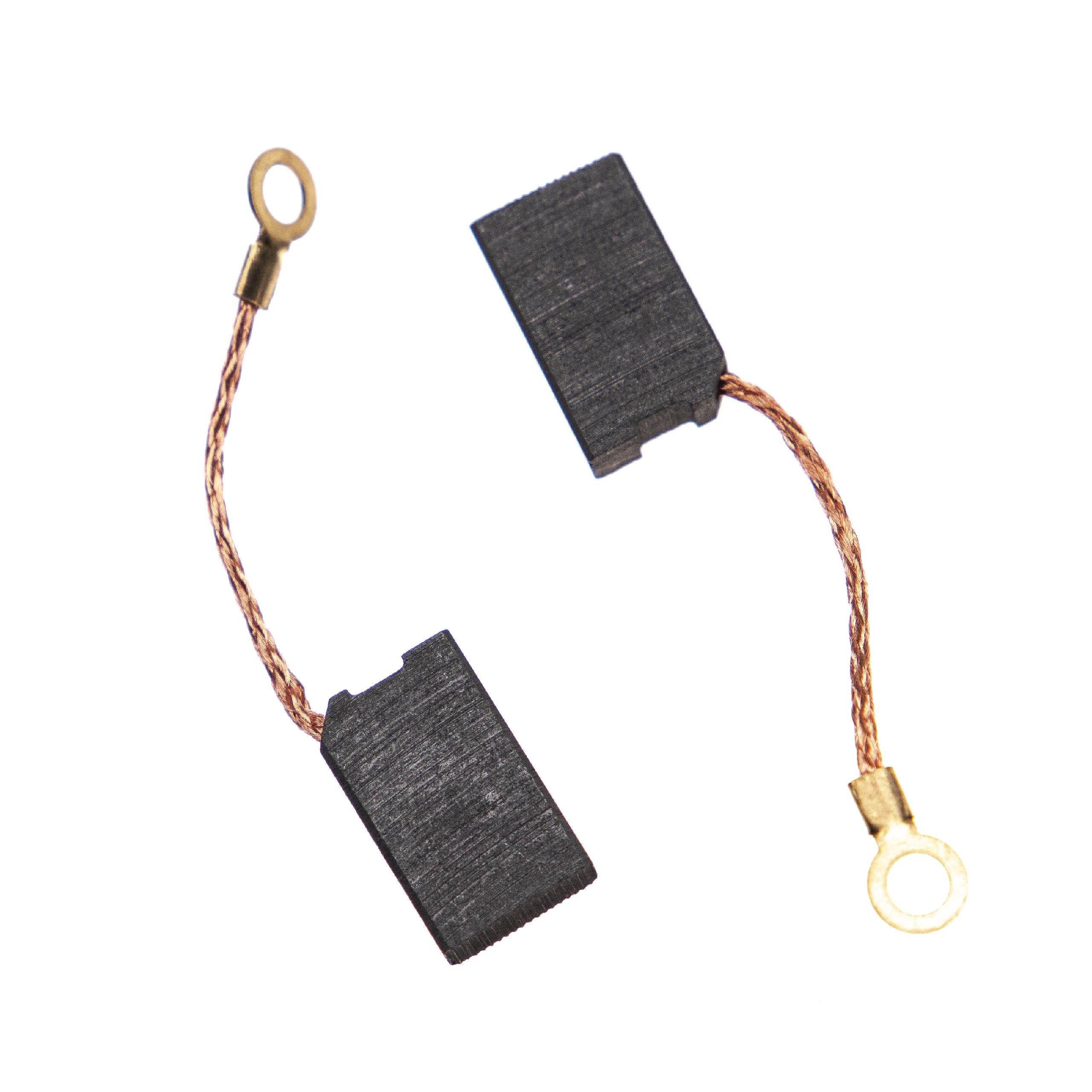 2x Escovas de Carvão vhbw Substituição para Rems 545011R - 20 x 12 x 6.3 mm - Image 2