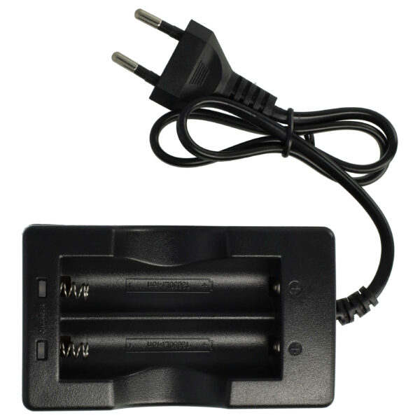 Carregador vhbw para 2 baterias Li-Ion 17670 e 18650 (3.7V)