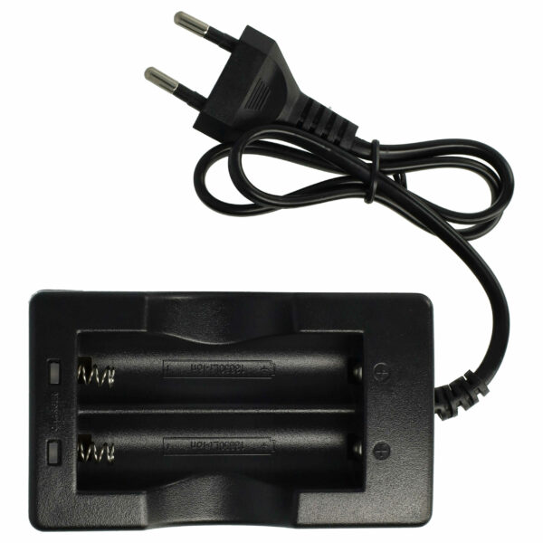 Carregador vhbw para 2 baterias Li-Ion 17670 e 18650 (3.7V)