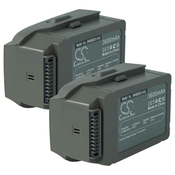 Bateria de Reposição vhbw para DJI - 2x 3600 mAh 15.4V Li-polímero